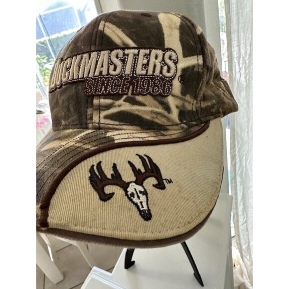 Vintage Buckmasters Camo Hat Paramount Outdoors Adjustable Stap Embroidered - Picture 2 of 7